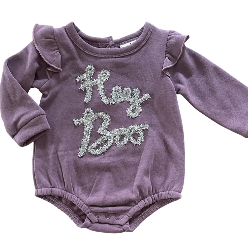 Nicole Miller New York 3 Piece Hey Boo Halloween Set Girls 6/9 Months NWT